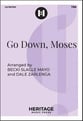 Go Down, Moses TBB choral sheet music cover